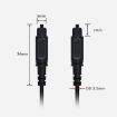15m EMK Digital Audio Optical Fiber Cable OD2.2mm (White) - 3