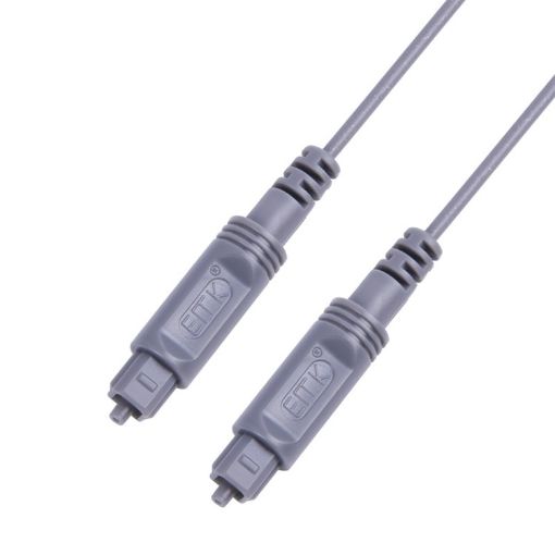 30m EMK Silver Grey Digital Optical Audio Fiber Cable 2.2mm - 1