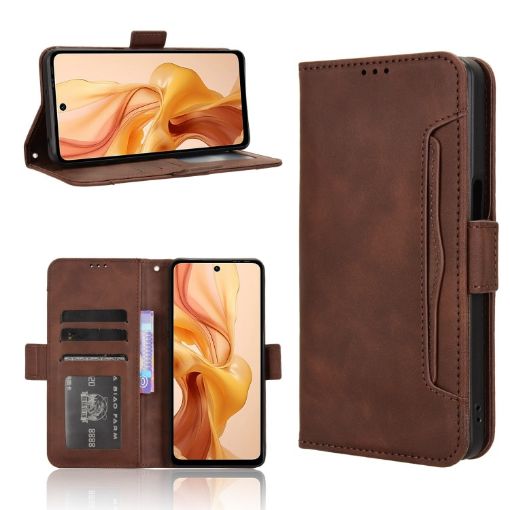 Ulefone Note 18 Ultra Leather Case with Card Slots - Brown - 1