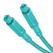 3m Sky Blue Optical Fiber Cable Square to Square OD4.0mm - 2