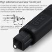 25m EMK OD4.0mm Square Port Digital Audio Optical Cable (Silver Grey) - 6