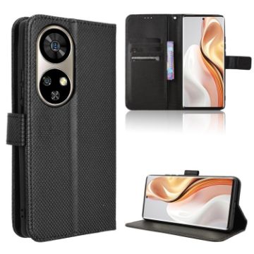 Ulefone Note 17 Pro Black Leather Phone Case with Diamond Texture - 1