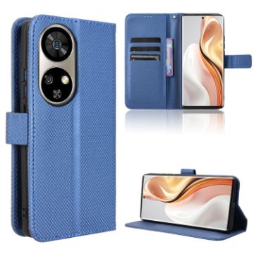 Ulefone Note 17 Pro Blue Leather Phone Case with Diamond Texture - 1
