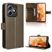 Ulefone Note 18 Ultra Brown Diamond Texture Leather Case - 1