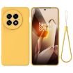 OnePlus 13 Shockproof Yellow Liquid Silicone Phone Case - 1
