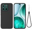 For Honor X8c 4G Black Full Coverage Silicone Phone Case - 1