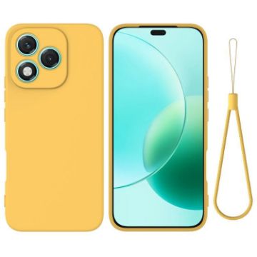 For Honor 400 Lite Yellow Silicone Dropproof Phone Case - 1