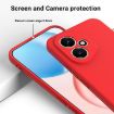 For Honor 400 Red Liquid Silicone Dropproof Phone Case - 4