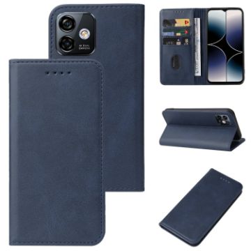 Ulefone Note 16 Pro Blue Leather Phone Case with Magnetic Closure - 1