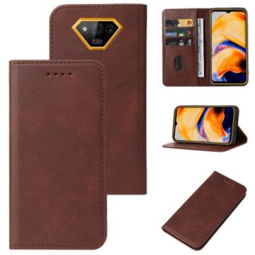 Ulefone Armor X13 Leather Phone Case with Magnetic Closure (Brown) - 1