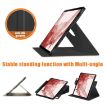 Samsung Galaxy Tab S9+ 360 Rotating Smart Leather Case (Black) - 5