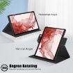 Samsung Galaxy Tab S9+ 360 Rotating Smart Leather Case (Black) - 6