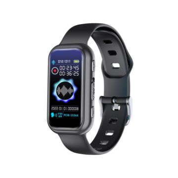 JNN S16 Smart HD Bluetooth MP3 Recording Bracelet, 64GB Memory - 1