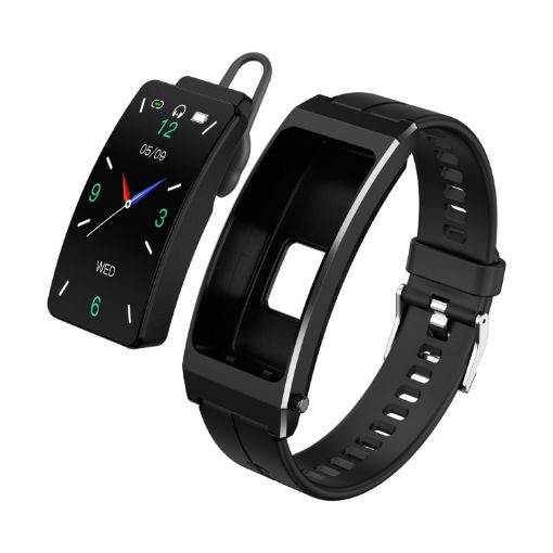 K13S Smart Bracelet: 1.14" Screen, Sleep/Blood Oxygen Features (Black) - 1