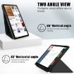 Samsung Galaxy Tab S9+ Black Cloth Texture Leather Case - 3