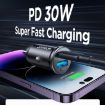 JOYROOM JR-CCN05 30W Mini Metal Car Charger, PD+QC3.0 (Black) - 4