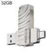 Lenovo Thinkplus MU232 32GB USB 3.2 + USB-C Dual Head Flash Drive - 1