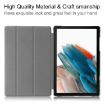 Galaxy Tab A9 Dark Blue Leather Case - Pure Color 3-Fold Holder - 4