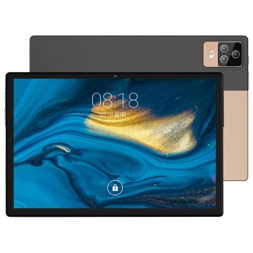 BDF P70 10.1" 4G LTE Tablet, 8GB+256GB, Android 12, Dual SIM, Gold - 1