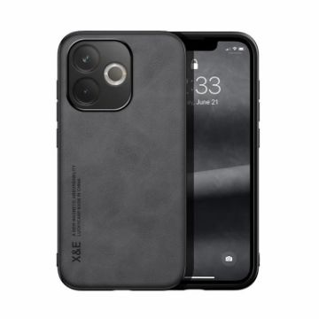 OPPO A5 Pro 5G Magnetic Leather Back Case (Dark Grey) - 1