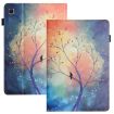 Samsung Galaxy Tab A7 Lite Smart Leather Case - Oil Painting Tree - 1