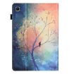 Galaxy Tab A 8.0 2019 Litchi Texture Leather Case (Oil Painting Tree) - 3
