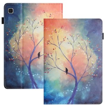 Samsung Galaxy Tab A7 10.4 2020 Leather Case (Oil Painting Tree) - 1
