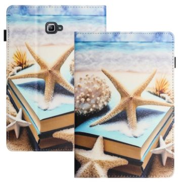 Galaxy Tab A 10.1 2016 Litchi Texture Leather Case (Starfish) - 1