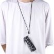IQOS ILUMA ONE Leopard TPU+PU Leather E-Cig Case with Lanyard (White) - 5