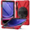 Galaxy Tab S10/S9/S8/S7 Heavy Duty Rotatable Kickstand Case (Red) - 1
