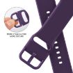 Dark Purple Silicone Pin Buckle Band for Apple Watch SE 44mm - 3