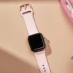 Apple Watch Series 6 44mm Pink Sand Silicone Band Pin Buckle - 4