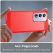 OPPO A3 Red TPU Phone Case with Carbon Fiber Texture - 5