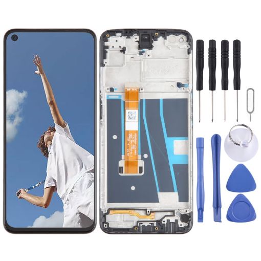 OPPO A52 4G OEM LCD Screen Digitizer Assembly with Frame - 1