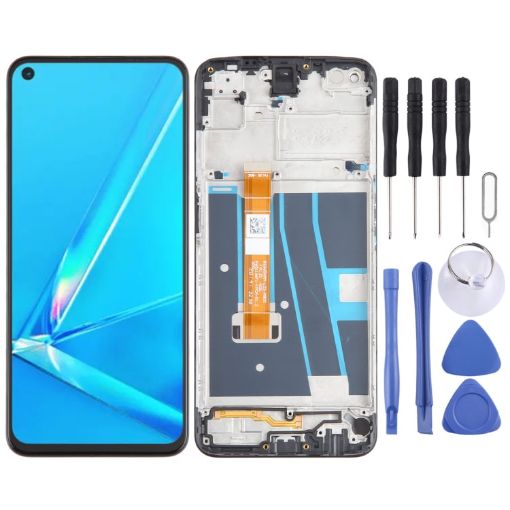 OPPO A92 4G OEM LCD Screen Digitizer Assembly with Frame - 1