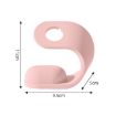 Grey U-Shaped Silicone Charging Holder for Apple Watch Series - 2