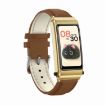 K80 1.57" Gold Leather Band IP67 Smart Watch with Earphone Bluetooth Call - 2