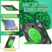 Samsung Galaxy Tab S9+/S10+ Black Green Spider Handle Case - 4