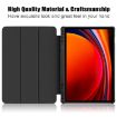 Samsung Galaxy Tab S9+ Black Acrylic Smart Leather Case - 3