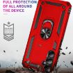 Shockproof Red TPU + PC Phone Case with Holder for Galaxy A05s - 4