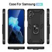 Samsung Galaxy A06 4G Shockproof TPU+PC Case with Holder Black - 2