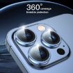 TOTU PG-1 Blue Metal Frame Lens Protector for iPhone 15 Plus - 2