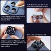 TOTU PG-1 Blue Metal Frame Lens Protector for iPhone 15 Plus - 6