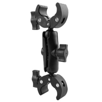 Dual-Heads Crabs Clamps Motorcycle Handlebar Mount, 22cm Length - 1
