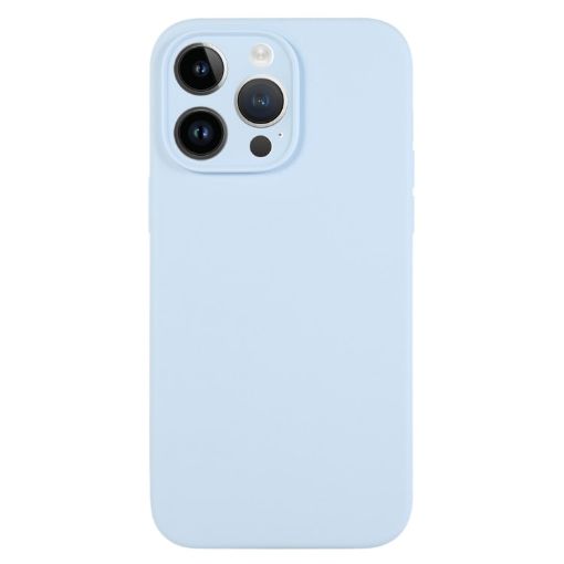 Sky Blue Liquid Silicone Case for iPhone 14 Pro - 1
