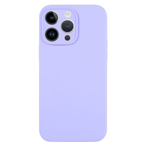 iPhone 13 Pro Max Light Purple Liquid Silicone Phone Case - 1