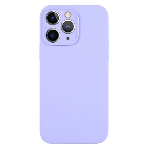 iPhone 11 Pro Max Light Purple Liquid Silicone Phone Case - 1