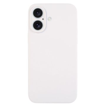 iPhone 16 Plus White Liquid Silicone Phone Case - 1