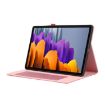 Galaxy Tab S10 FE/S9 FE Rose Red Fabric Flip Leather Case - 4