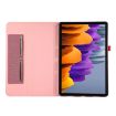Galaxy Tab S10 FE/S9 FE Rose Red Fabric Flip Leather Case - 6